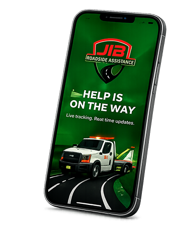 JIB roadside assistance mobile app preview